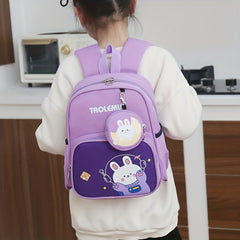 Kids Rabbit Bear Kindergarten Schoolbag Backpack Coin Purse