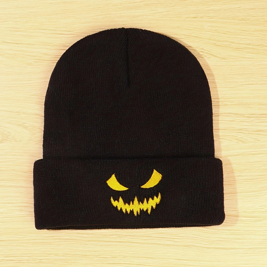 Y2K Halloween Embroidery Beanie Hat