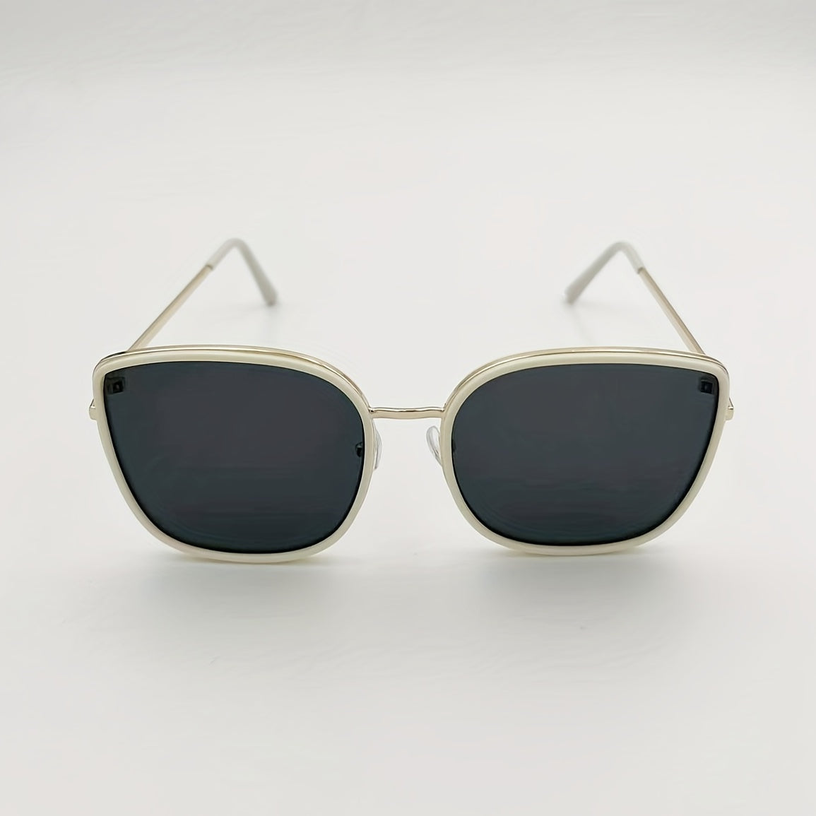 Oversized Square Sunglasses Anti Glare Metal Glasses UV400