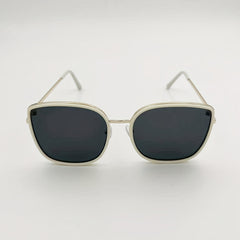 Oversized Square Sunglasses Anti Glare Metal Glasses UV400