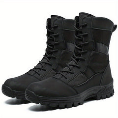 Men's Combat High Boots Non Slip Lace Up Hiking Shoes