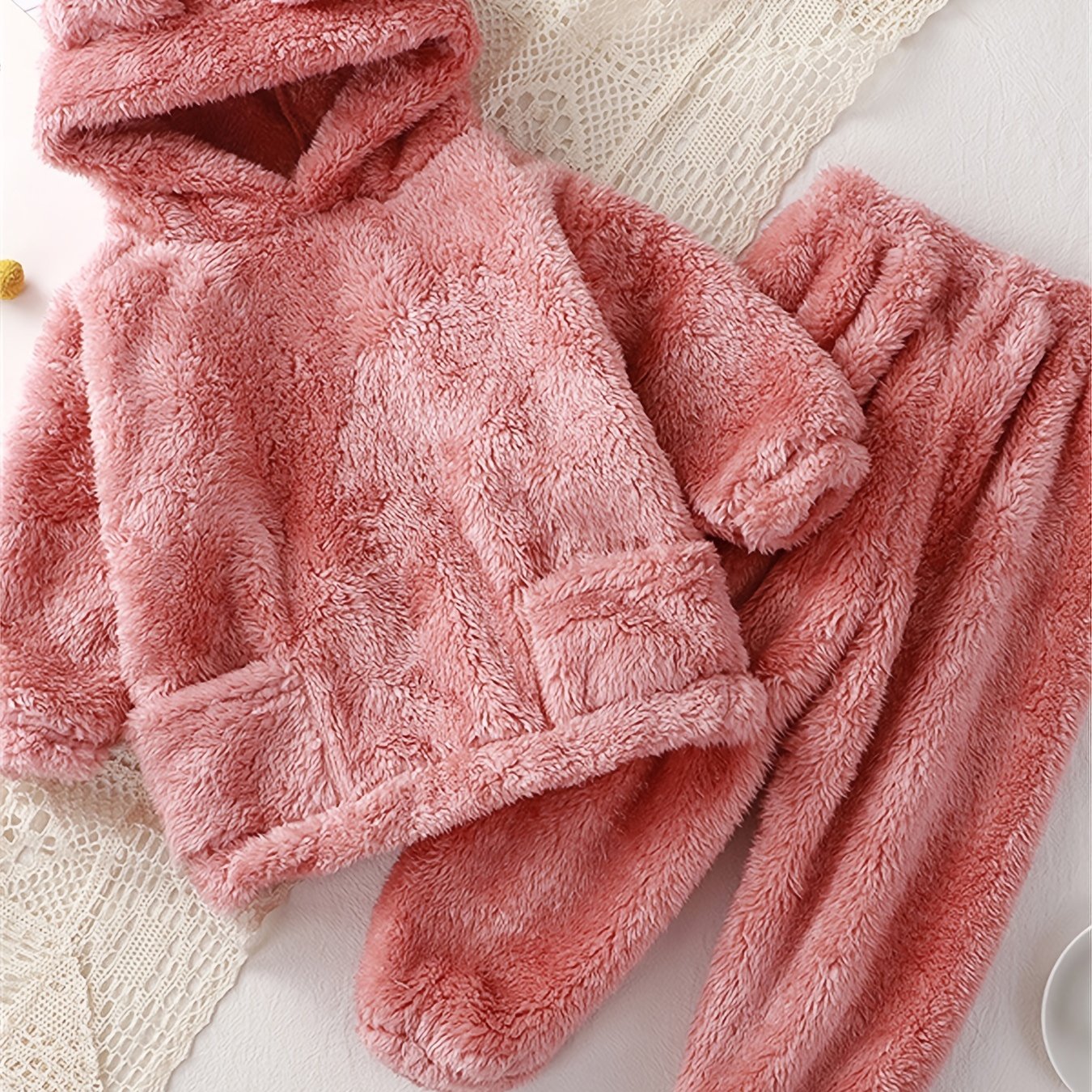 Toddler Girls Flannel Pajamas & Pants Set