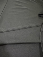  Solid Half Zipper Long Sleeve Maxi Dress