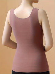 Soft V Neck Lace Stitching Thermal Underwear Top