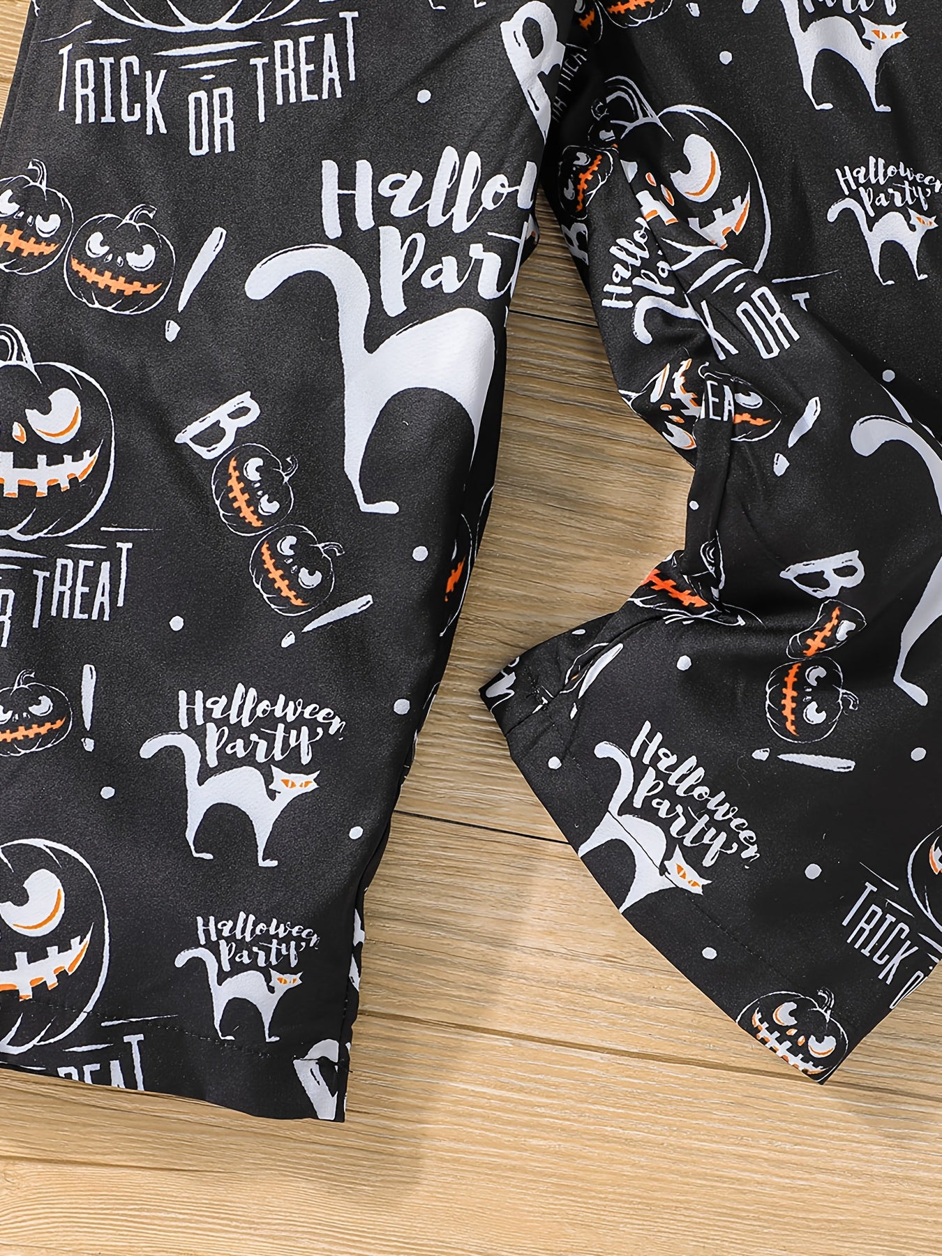Toddler Girls Skeleton Print 2 In 1 Long Sleeve Top And Overalls Set