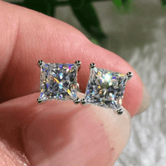 Men's Moissanite Stud Earrings