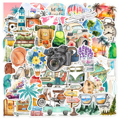 50pcs Waterproof Vinyl Stickers for Bottles Laptops Phones