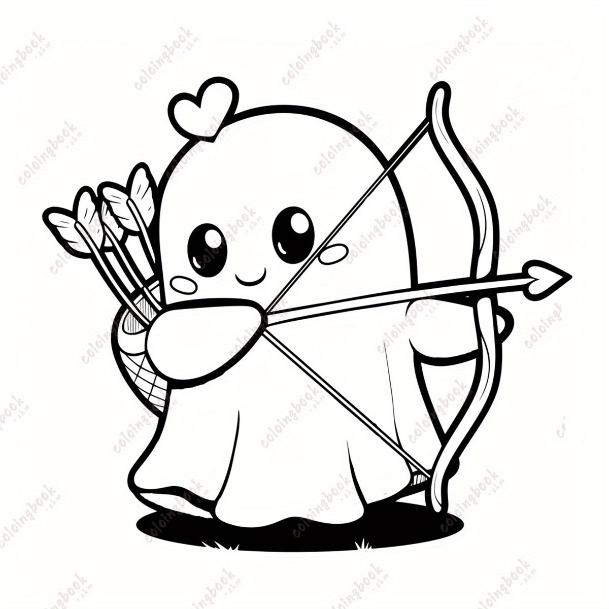 WTX Deluxe Spooky Love Drawing Coloring Book - 22 Pages