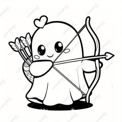 WTX Deluxe Spooky Love Drawing Coloring Book - 22 Pages