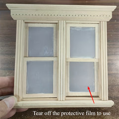 1:12 Dollhouse Furniture Mini Push Window Model Scene Decoration