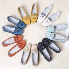 Women's Tassel Flat Loafers Soft Slip On Shoes Casual Round Toe Flats