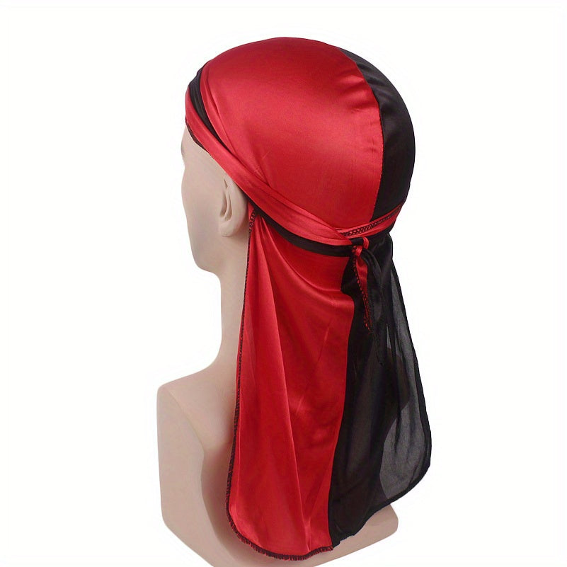 Satin Durag Silk Hip Hop Unisex Head Wraps Turban Night Caps