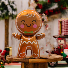 Gingerbread Man Foil Balloon Winter Theme Holiday Party Decor