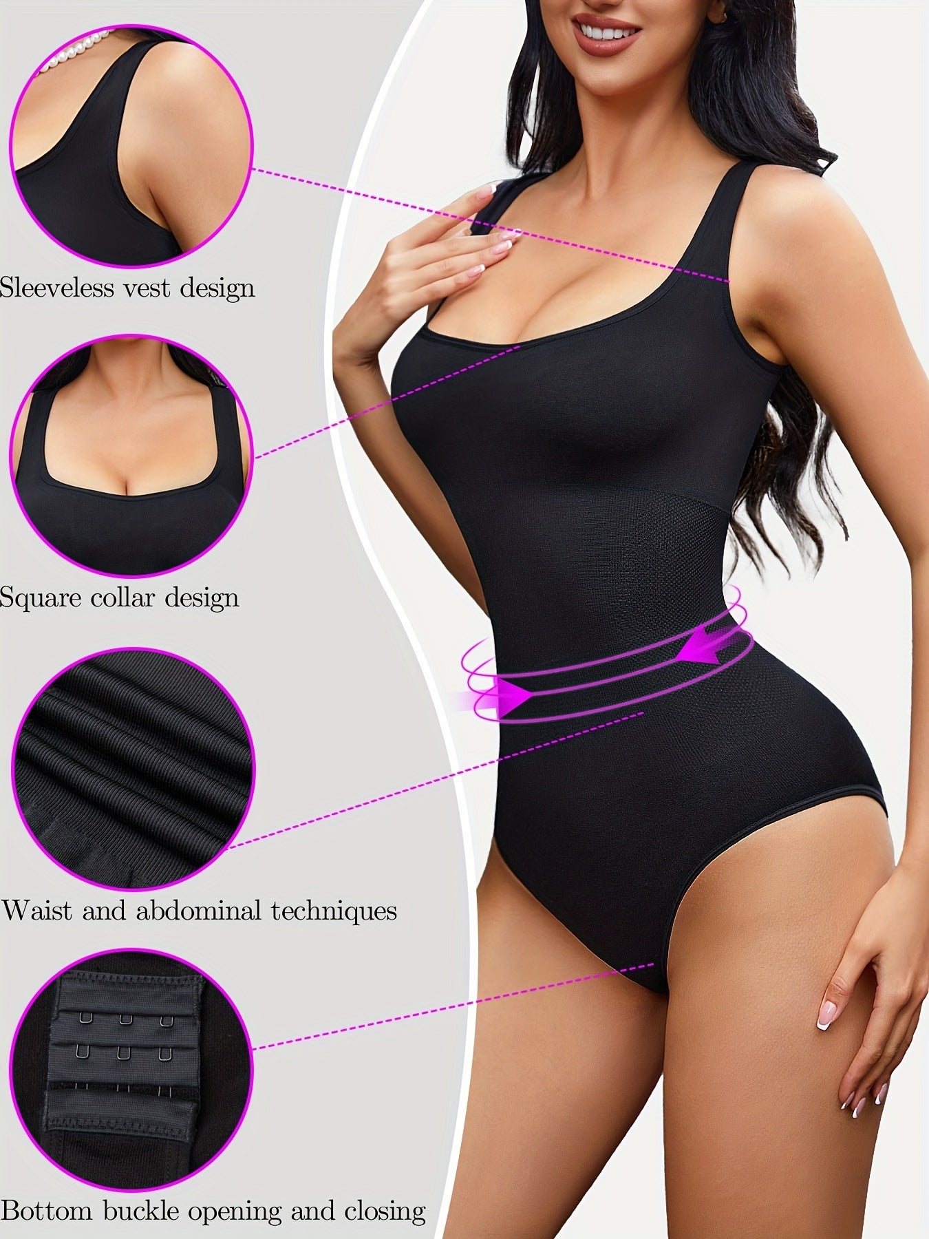 Sleeveless Shaping Bodysuit Tummy Control Slimming Body Shaper