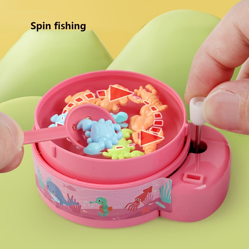 Clockwork Rotating Fish Fishing Machine Wind up Clockwork Fish Egg Toys
