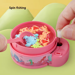 Clockwork Rotating Fish Fishing Machine Wind up Clockwork Fish Egg Toys