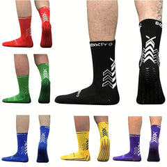Mid Calf Non-Slip Grip Football Socks
