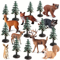 10pcs Christmas Trees Model Plant Birthday Cake Decoration