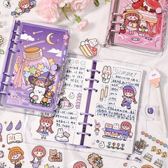 Transparent Diary Loose leaf Book Removable Journal Book Good Notepad