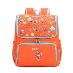 Orange Waterproof Lightweight Backpack for Students Children