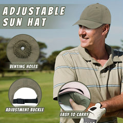 Outdoor Sport Hat Unstructured UPF40 Running Cap Quick Drying Breathable Golf