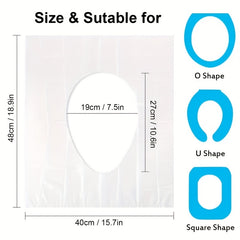 10pcs Disposable Toilet Seat Cover for Travel and Patients