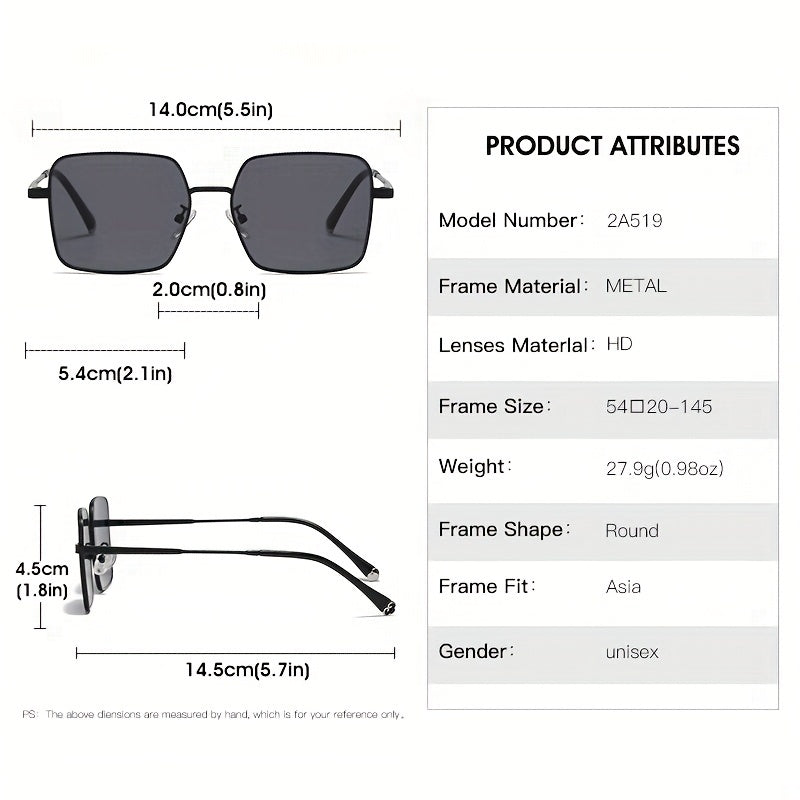 Men's Square Frame UV Protection Sunglasses for Cycling Fishing