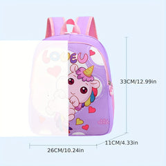 Kids Unicorn School Bag Kindergarten Backpack Spine Protection
