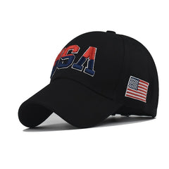 America Flag Grid Baseball Cap Adjustable Hat Women Hats For Summer