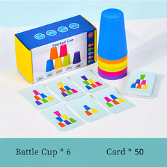 Cognitive Training Stacking Cups Game Sorting Puzzle