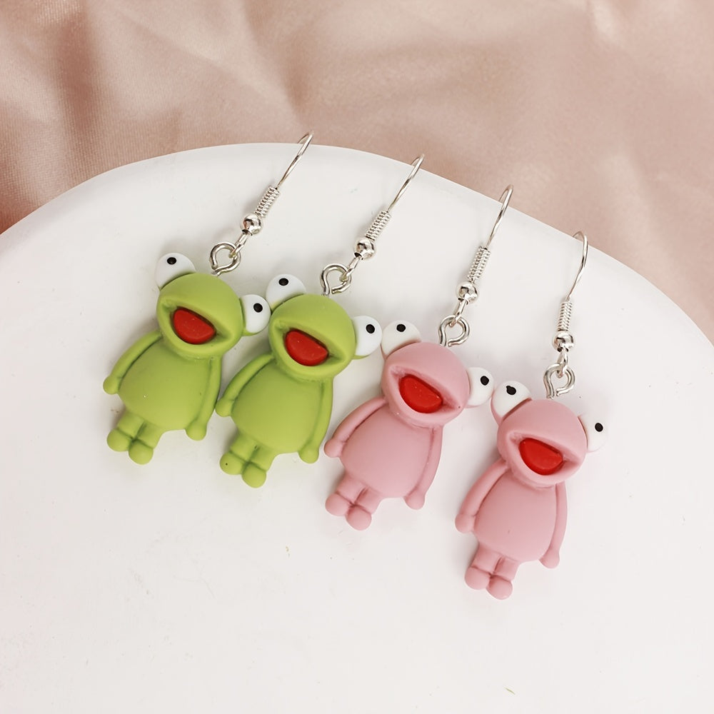 Cute Frog Drop Earrings