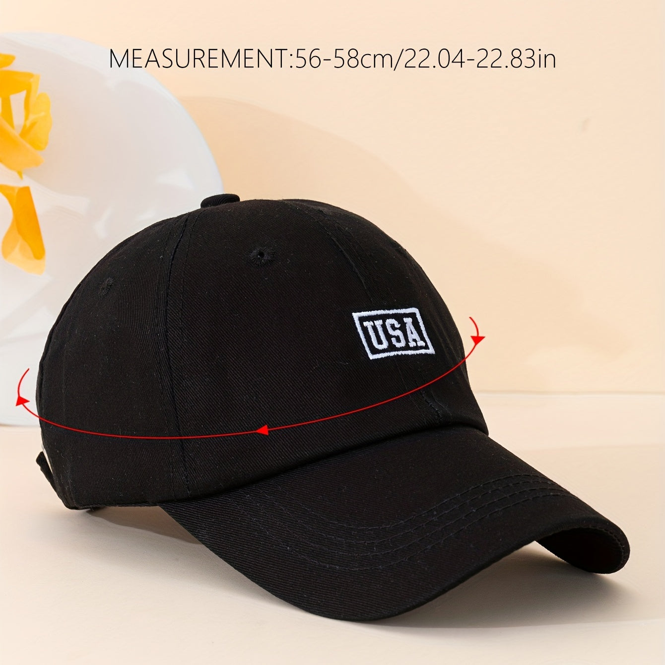 Flag Embroidery Baseball Cap Solid Sun Hat Unisex Golf Dad