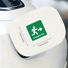 HAILUREY Emergency Exit Stickers Waterproof Vinyl Decals