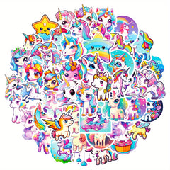 50pcs Unicorn Graffiti Stickers For Laptop Water Bottle Luggage