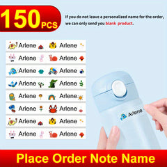 Transparent Waterproof Custom Name Sticker Personal Label Stationery Scrapbook
