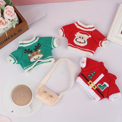 Mini Christmas Doll Costume Sweater Gift for Doll House