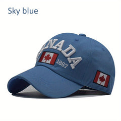 Canada Maple Leaf Baseball Cap Vintage Dad Hat Hip Hop Adjustable Sun Hat