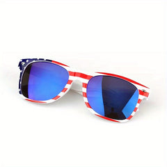 American Flag Print Sunglasses UV Protection for Men & Women