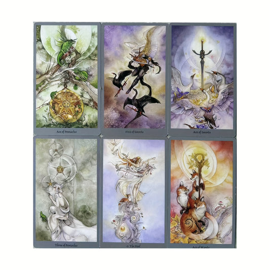 Christmas Tarot Card Set for Beginners - 78 Cards & Guide