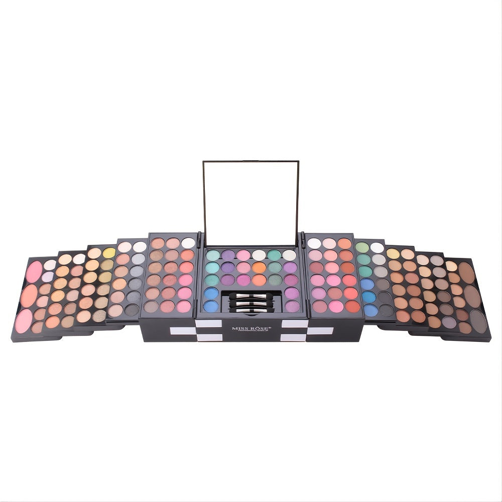 Professional Makeup Kit 142 Eyeshadow Blush Eyebrow Powder Sponge