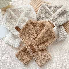 Plush Small Scarf Female Winter Faux Fur Neck Collar Soft Warmer Wrap