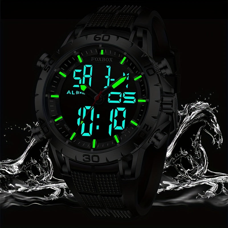 Women's Sports Dual Display Quartz Watch Waterproof Digital Electronic