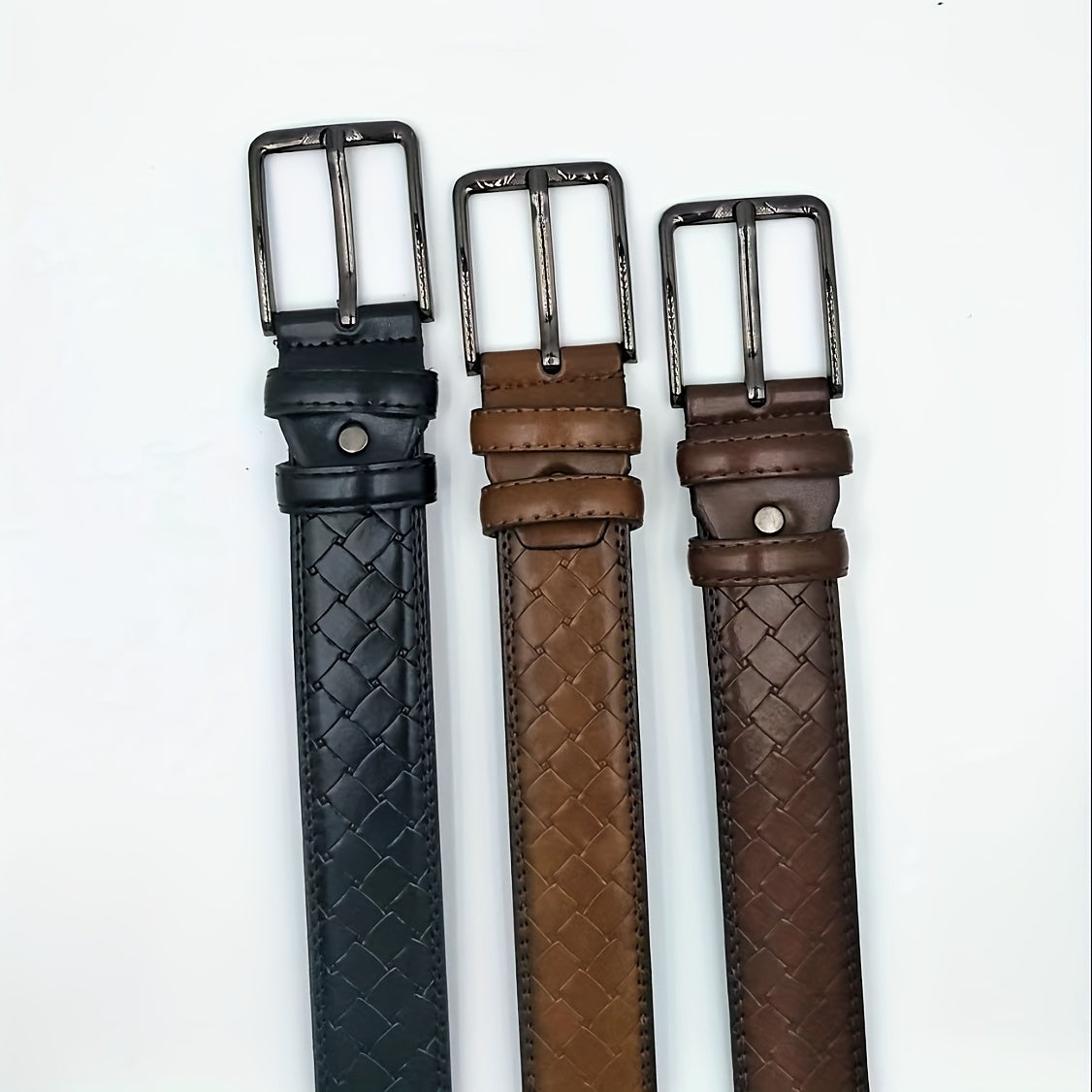 Braided Belt Men's Casual Needle Buckle All Match Casual Men's Trousers