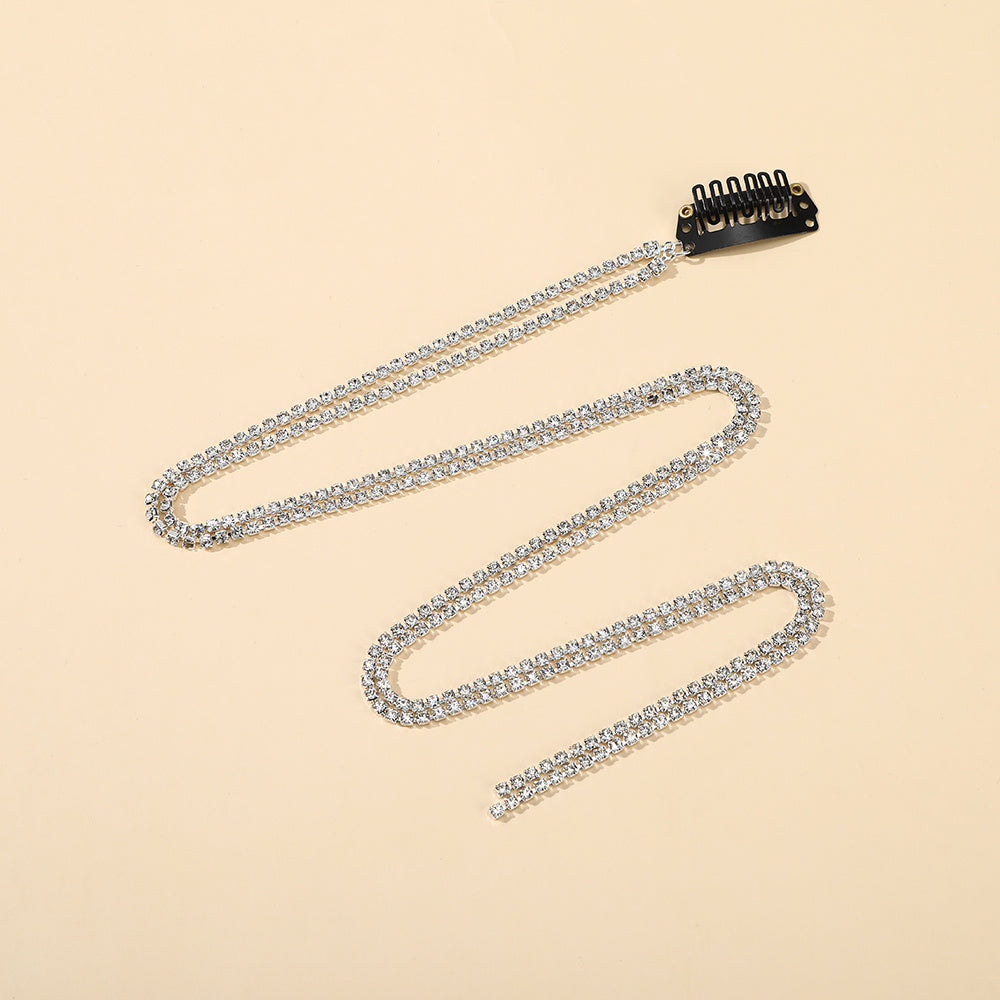 Rhinestone Tassel Hair Clips for Ladies
