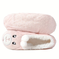 Cartoon Animal Plush Socks for Women