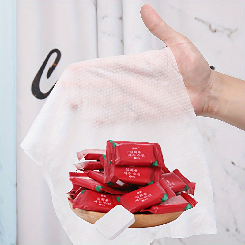 20pcs Portable Disposable Compressed Towels for Face and Body