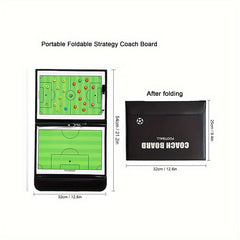 Football Coaching Board Soccer Ball Clipboard Portable Strategy Board