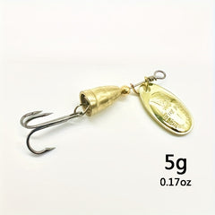 Artificial Sequin Fishing Lures Metal Spinner Spoon Bait Fishing Tackle 5g-19g