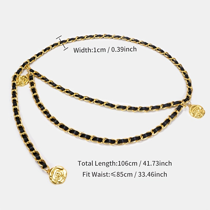 Waist Chain Women's Skirt Suit Dress Thin Belt Chain
