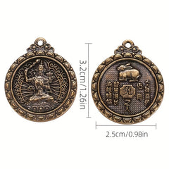 1pc Brass 12 Zodiac Buddha Charms DIY Earrings Bracelets